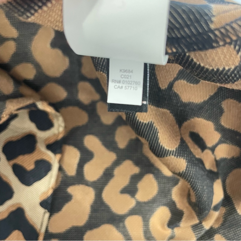 Leopard Print A-Line Midi Skirt in Brown - Picture 10 of 10